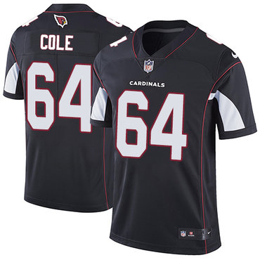 Personalized Cardinals #64 Mason Cole Black Alternate Men’s Stitched NFL Untouchable Limited Jersey
