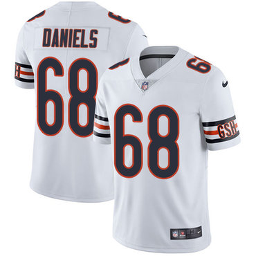 Personalized Bears #68 James Daniels White Men’s Stitched NFL Untouchable Limited Jersey