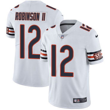 Personalized Bears #12 Allen Robinson II White Men’s Stitched NFL Untouchable Limited Jersey
