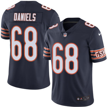 Personalized Bears #68 James Daniels Navy Blue Team Color Men’s Stitched NFL Untouchable Limited Jersey