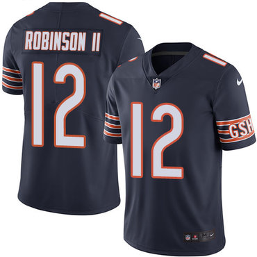 Personalized Bears #12 Allen Robinson II Navy Blue Team Color Youth Stitched NFL Untouchable Limited Jersey