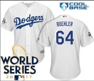 Personalized Dodgers 64 Beuhler White Cool Base Jersey