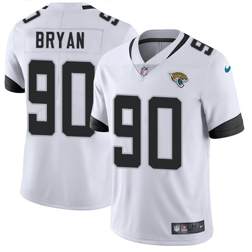 Personalized Jaguars #90 Taven Bryan White Men’s Stitched NFL Untouchable Limited Jersey