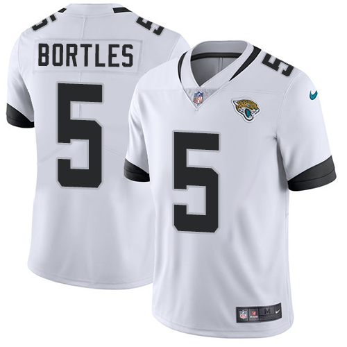 Personalized Jaguars #5 Blake Bortles White Men’s Stitched NFL Untouchable Limited Jersey