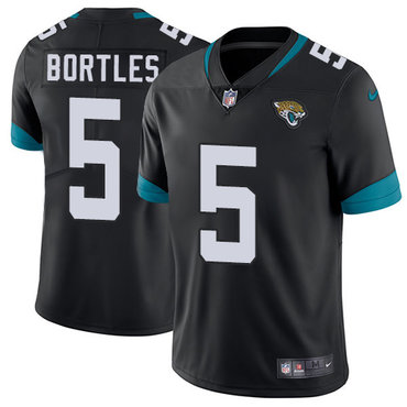 Personalized Jaguars #5 Blake Bortles Black Alternate Men’s Stitched NFL Untouchable Limited Jersey