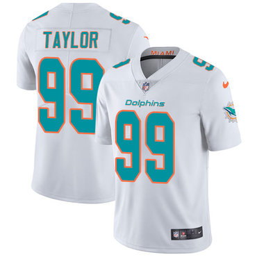 Personalized Dolphins #99 Jason Taylor White Men’s Stitched NFL Untouchable