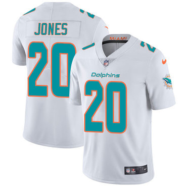 Personalized Dolphins #20 Reshad Jones White Men’s Stitched NFL Untouchable Limited Jersey