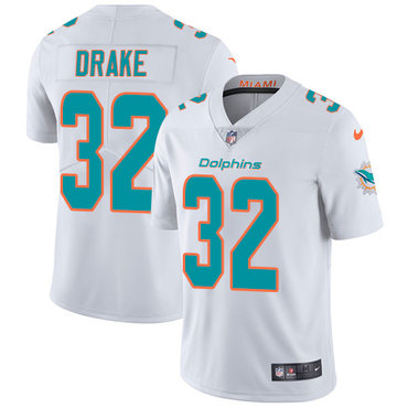 Personalized Dolphins #32 Kenyan Drake White Men’s Stitched NFL Untouchable Limited Jersey