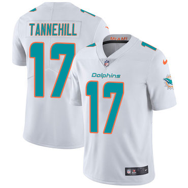 Personalized Dolphins #17 Ryan Tannehill White Men’s Stitched NFL Untouchable Limited Jersey