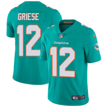 Personalized Dolphins #12 Bob Griese Aqua Green Team Color Men’s Stitched NFL Untouchable Limited Jersey