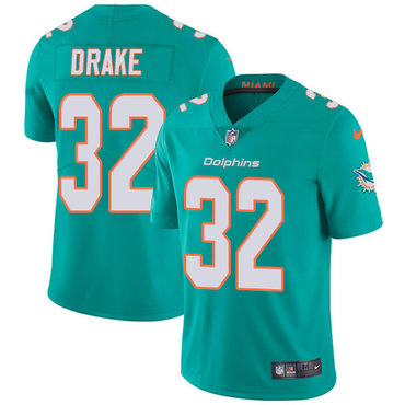 Personalized Dolphins #32 Kenyan Drake Aqua Green Team Color Men’s Stitched NFL Untouchable Limited Jersey