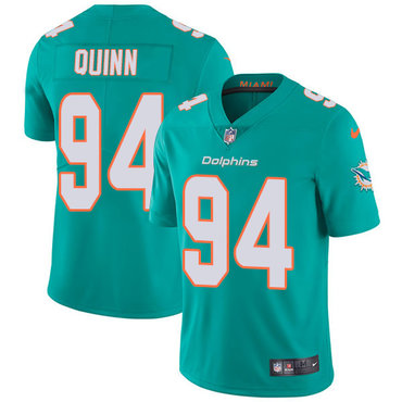 Personalized Dolphins #94 Robert Quinn Aqua Green Team Color Men’s Stitched NFL Untouchable Limited Jersey