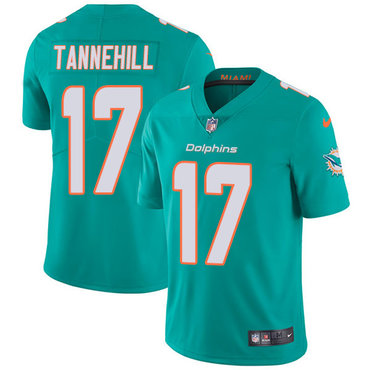 Personalized Dolphins #17 Ryan Tannehill Aqua Green Team Color Men’s Stitched NFL Untouchable Limited Jersey
