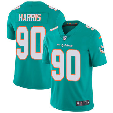 Personalized Dolphins #90 Charles Harris Aqua Green Team Color Men’s Stitched NFL Untouchable Limited Jersey
