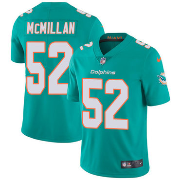 Personalized Dolphins #52 Raekwon McMillan Aqua Green Team Color Men’s Stitched NFL Untouchable Limited Jersey