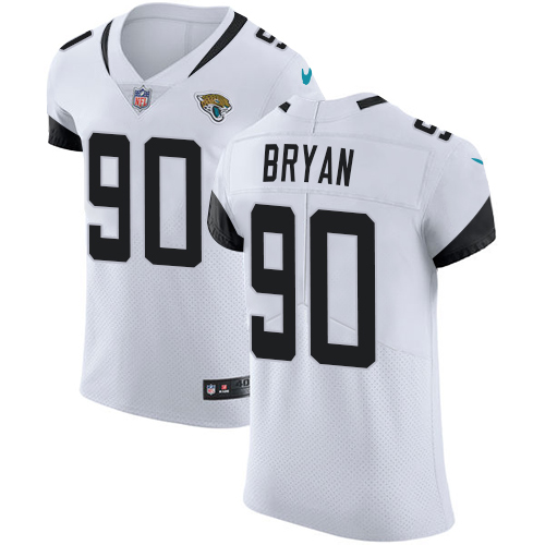 Personalized Jaguars #90 Taven Bryan White Men’s Stitched NFL Untouchable Elite Jersey