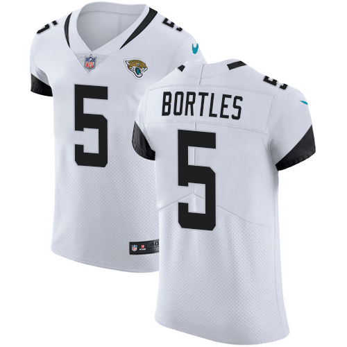 Personalized Jaguars #5 Blake Bortles White Men’s Stitched NFL Untouchable Elite Jersey