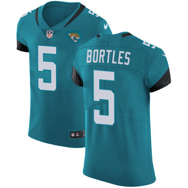 Personalized Jaguars #5 Blake Bortles Teal Green Team Color Men’s Stitched NFL Untouchable Elite Jersey