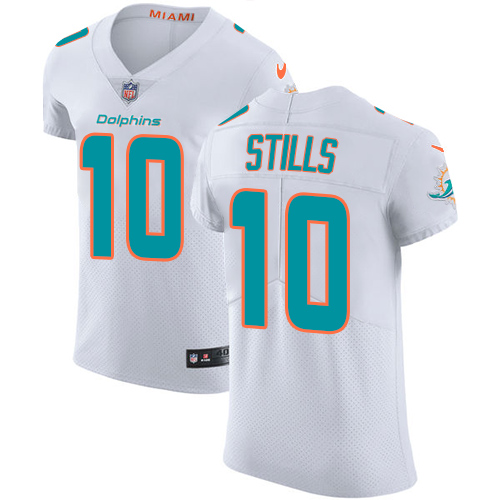 Personalized Dolphins #10 Kenny Stills White Men’s Stitched NFL Untouchable Elite Jersey