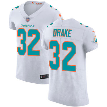 Personalized Dolphins #32 Kenyan Drake White Men’s Stitched NFL Untouchable Elite Jersey