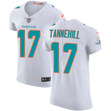 Personalized Dolphins #17 Ryan Tannehill White Men’s Stitched NFL Untouchable Elite Jersey