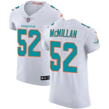 Personalized Dolphins #52 Raekwon McMillan White Men’s Stitched NFL Untouchable Elite Jersey