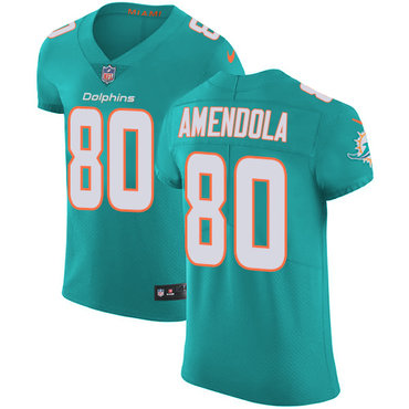 Personalized Dolphins #80 Danny Amendola Aqua Green Team Color Men’s Stitched NFL Untouchable Elite Jersey