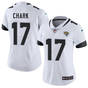 Personalized Jaguars #17 DJ Chark White Women’s Stitched NFL Untouchable Limited Jersey
