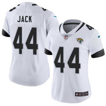 Personalized Jaguars #44 Myles Jack White Women’s Stitched NFL Untouchable Limited Jersey