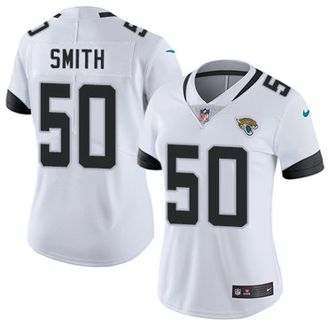 Personalized Jaguars #50 Telvin Smith White Women’s Stitched NFL Untouchable Limited Jersey