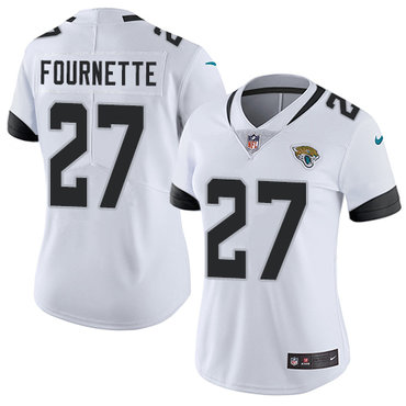 Personalized Jaguars #27 Leonard Fournette White Women’s Stitched NFL Untouchable Limited Jersey