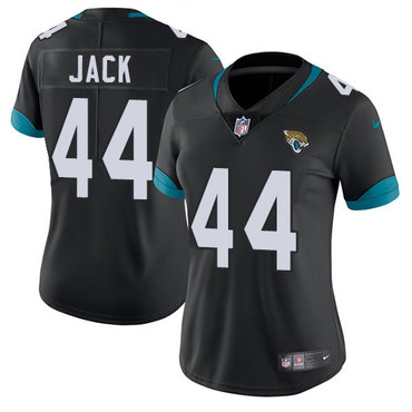 Personalized Jaguars #44 Myles Jack Black Alternate Women’s Stitched NFL Untouchable Limited Jersey