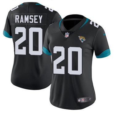 Personalized Jaguars #20 Jalen Ramsey Black Alternate Women’s Stitched NFL Untouchable Limited Jersey