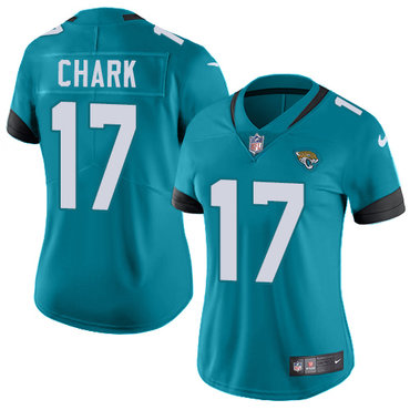 Personalized Jaguars #17 DJ Chark Teal Green Team Color Women’s Stitched NFL Untouchable Limited Jersey