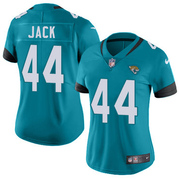 Personalized Jaguars #44 Myles Jack Teal Green Team Color Women’s Stitched NFL Untouchable Limited Jersey