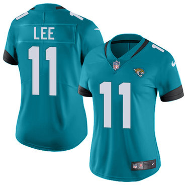 Personalized Jaguars #11 Marqise Lee Teal Green Team Color Women’s Stitched NFL Untouchable Limited Jersey