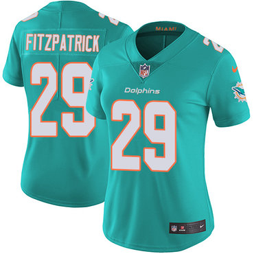 Personalized Dolphins #29 Minkah Fitzpatrick Aqua Green Team Color Women’s Stitched NFL Untouchable Limited Jersey