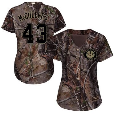 Personalized Astros #43 Lance McCullers Camo Realtree Collection Cool Base Women’s Stitched Baseball Jersey