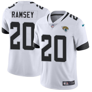 Personalized Jaguars #20 Jalen Ramsey White Youth Stitched NFL Untouchable Limited Jersey