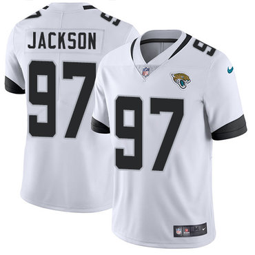 Personalized Jaguars #97 Malik Jackson White Youth Stitched NFL Untouchable Limited Jersey
