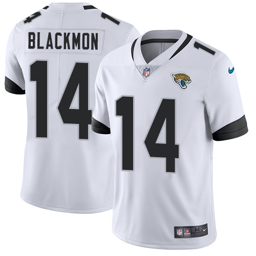 Personalized Jaguars #14 Justin Blackmon White Youth Stitched NFL Untouchable Limited Jersey