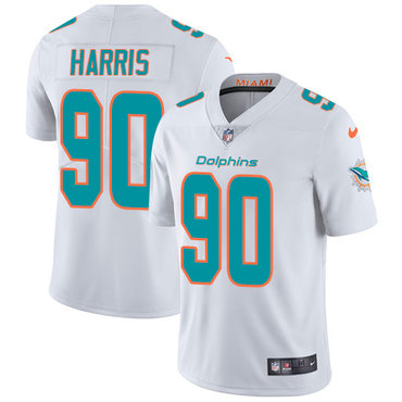 Personalized Dolphins #90 Charles Harris White Youth Stitched NFL Untouchable Limited Jersey