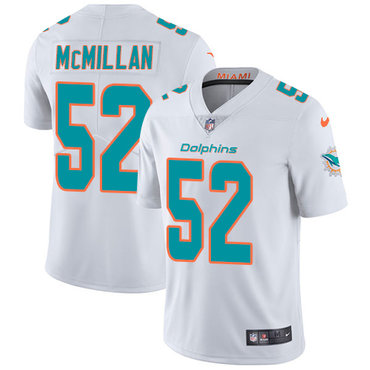 Personalized Dolphins #52 Raekwon McMillan White Youth Stitched NFL Untouchable Limited Jersey