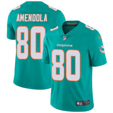 Personalized Dolphins #80 Danny Amendola Aqua Green Team Color Youth Stitched NFL Untouchable Limited Jersey