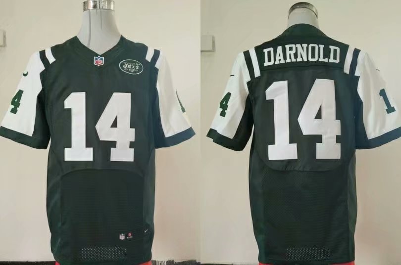 Personalized Jets 14 Sam Darnold Green Elite Jersey