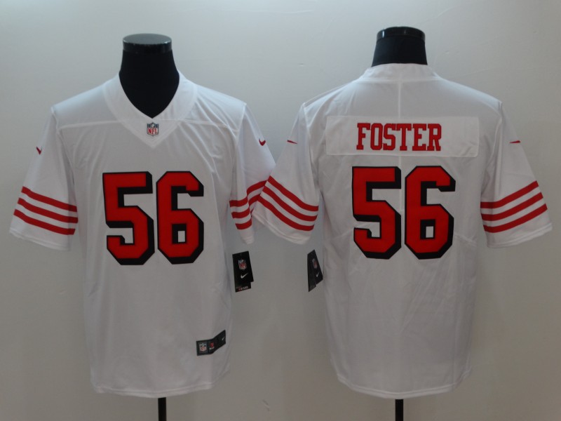 Personalized 49ers 56 Reuben Foster White Color Rush Untouchable Limited Jersey