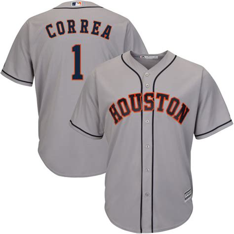 Personalized Astros 1 Carlos Correa Gray Cool Base Jersey
