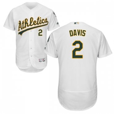 Personalized Athletics 2 Khris Davis White Flexbase Jersey