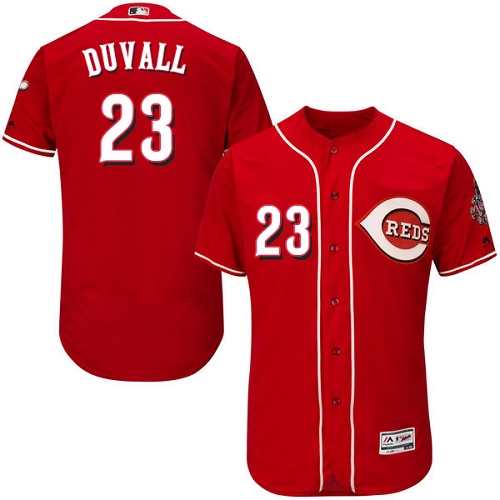 Personalized Reds #23 Adam Duvall Red Flexbase Authentic Collection Stitched Baseball Jersey