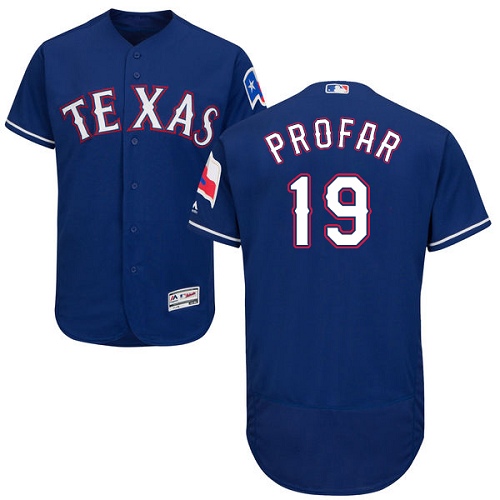 Personalized Rangers #19 Jurickson Profar Blue Flexbase Authentic Collection Stitched Baseball Jersey
